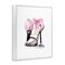 Stupell Industries Pastel Pink Luxe Heels Framed Giclee Design by Stella Chang